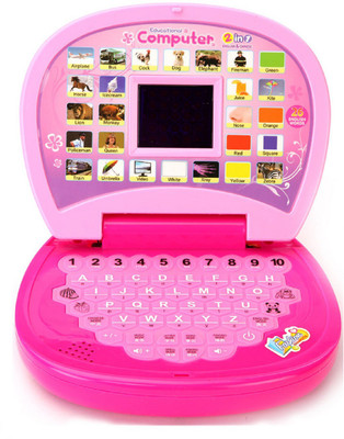 

Charlies Toy Factory Educational Computer Toy With LCD Screen(Pink)