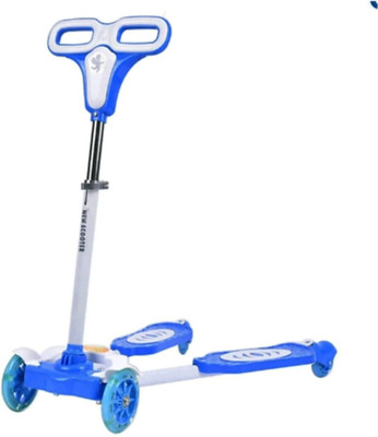 

YAMAMA 4 Wheel Height Adjustable Kids Folding Scooter for Indoor & Outdoor(Blue)