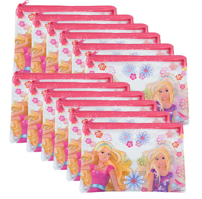 

Asera Barbie Cartoon Art Plastic Pencil Boxes(Set of 12, Pink)