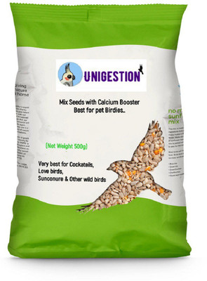 

unigestion Parrots and Budgies Mix Seeds with calcium booster 500 g 500 g Dry Bird Food