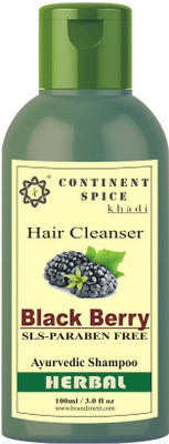

Continent Spice Khadi Blackberry Herbal Hair Cleanser- (SLS & Paraben Free) CS682005(100 ml)