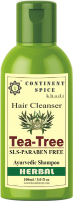 

Continent Spice Khadi Tea Tree Herbal Hair Cleanser- (SLS & Paraben Free) CS682005(100 ml)