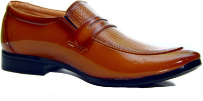 

FitRight Men Faux Leather Formal Shoes Slip On For Men(Tan, Brown