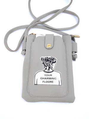 

Akki Collection Girls Casual Grey PU Sling Bag