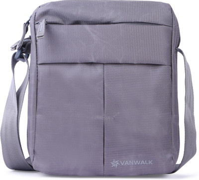 

VANWALK Boys & Girls Casual Grey Nylon Sling Bag