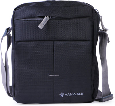 

VANWALK Boys & Girls Casual Black Nylon Sling Bag