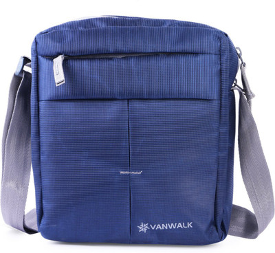 VANWALK Boys & Girls Casual Blue Nylon Sling Bag