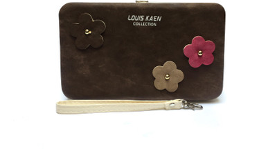 

Urban Interia Women Evening/Party Brown Leatherette Clutch