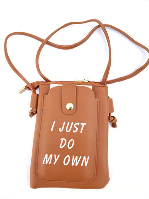 

Akki Collection Girls Casual Brown PU Sling Bag