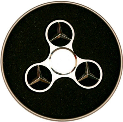 

YAMAMA High Quality Metal Fidget Spinners Mercedes With Guaranteed Spin time: 2.5 to 5 minutes(Silver)