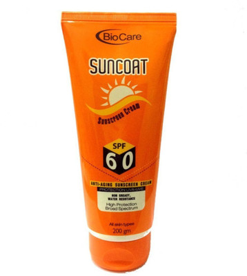 

Biocare Suncoat SPF 60 Anti-Aging Sunscreen Cream - SPF 60 PA++(200 g)