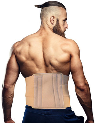 

Morrilfox New Original Lumbar Support Belt Back Brace Lumbar Support (XL, Beige)