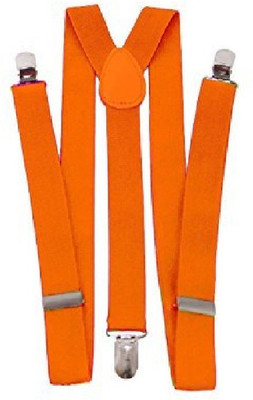 

ritzees Y- Back Suspenders for Men(Orange)