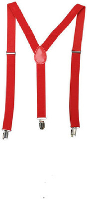 

ritzees Y- Back Suspenders for Men(Red)