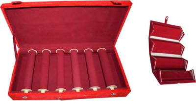 

Aadhya combo of bangle & earring box (maroon) Vanity Box(Maroon)