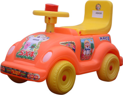 Abasr Car Non Battery Operated Ride On, Orange