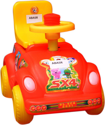 

Abasr Car Non Battery Operated Ride On(Red , Yellow), Multicolor