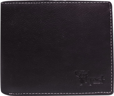 

Krest Men Black, Tan Genuine Leather Wallet(9 Card Slots)