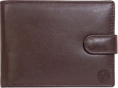 

SCHARF Men Brown Genuine Leather Wallet(12 Card Slots)
