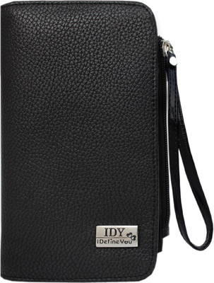 

Anglopanglo Girls Black Artificial Leather Wallet(7 Card Slots)