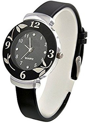 

Swadesi Stuff Cute Black Stylish Leaf watch Watch - For Women
