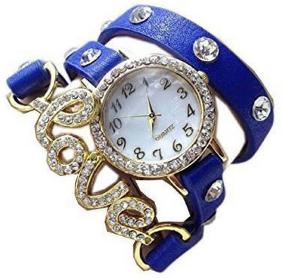 

Swadesi Stuff New Arrival Love Bracelet Blue Stylish Analog Best Gift for LOVE Watch - For Women