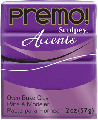 

Polyform Premo Sculpey Accents Polymer Clay 2Oz - Purple Pearl