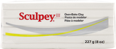 

Polyform Sculpey Iii Polymer Clay 8Oz - White