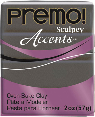 

Polyform Premo Sculpey Accents Polymer Clay 2Oz - Graphite Pearl
