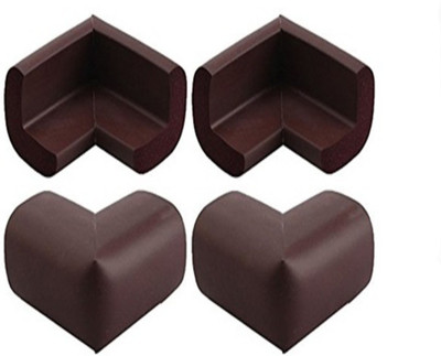 

Quaprogen Pack of 4 - Right Angle Kids Table Corner Protector(Brown)