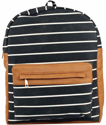 

2AM Women Faux leather BackPack (Blue, White and Brown) 10.81 L Backpack(Blue)