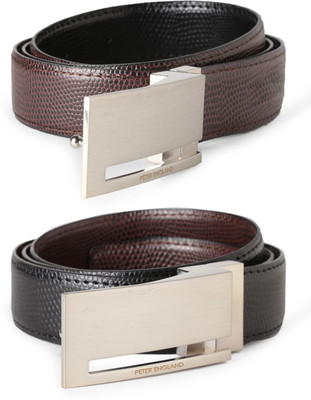 

Peter England Men Black, Brown Synthetic Belt