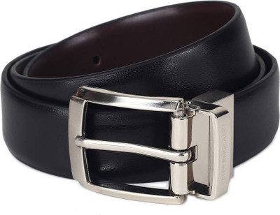 

Peter England Men Black Synthetic Belt, Black/tan