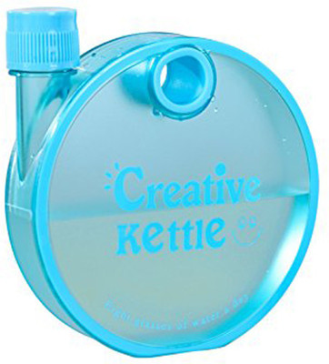 Rangoli Creative kettle Round Flat Snail Plastic Notebook Water 350 ml Bottle 350 ml Bottle(Pack of 1, Blue) available at flipkart for Rs.190