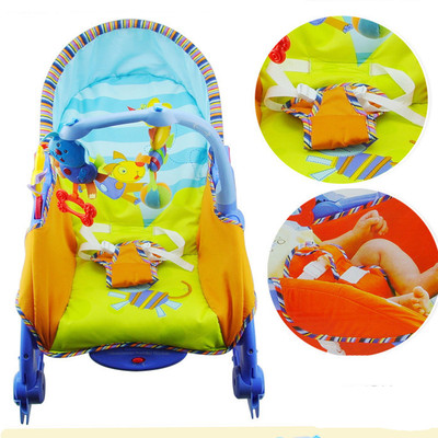 

Grab Offers Newborn Toddler Portable Rocker Chair Infant To Toddler With Soothing Vibraton And Light Music Tune For Kids Non-electric Bouncer(Multicolor)