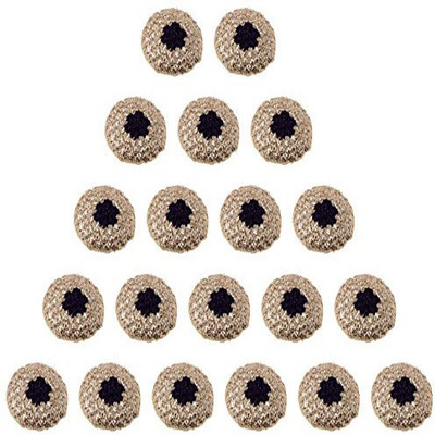 

Fabric and Lace BT016h Metal Buttons(Pack of 20)