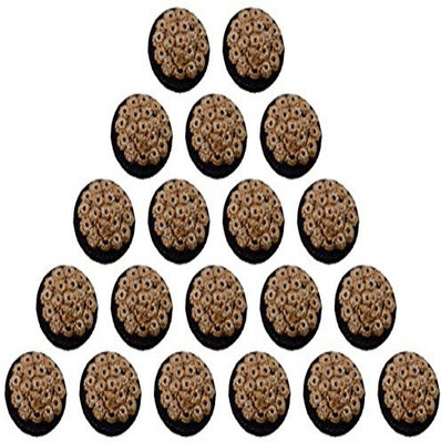

Fabric and Lace BT021j Metal, Fabric Buttons(Pack of 20)