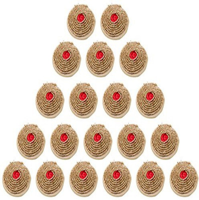 

Fabric and Lace BT029j Metal, Fabric Buttons(Pack of 20)