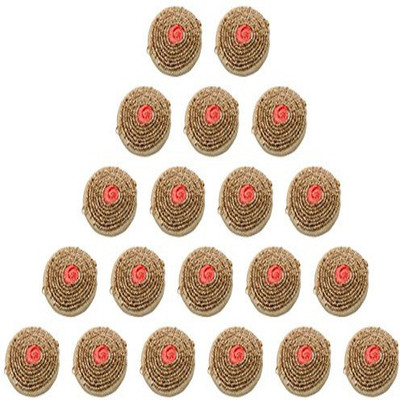 

Fabric and Lace BT029c Metal, Fabric Buttons(Pack of 20)
