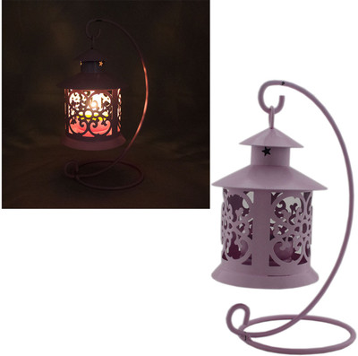 

Tootpado Gifts & Decor Candle Holder Hanging Lantern - Pink (DECd096) Steel Candle Holder(Pink, Pack of 1)