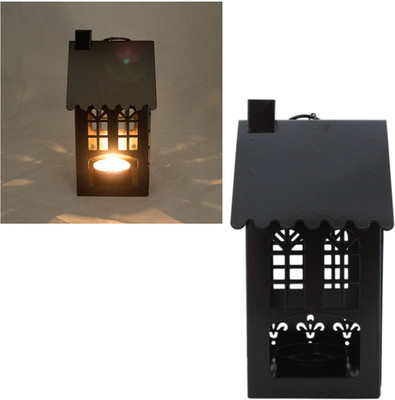 

Tootpado Candle Stands For Decoration House Shape - Black (4DER33) - Candle Holders For Home Decor Steel Candle Holder(Black, Pack of 1)
