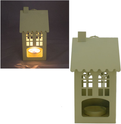 

Tootpado Candle Stands For Decoration House Shape - Yellow (4DER35) - Candle Holders For Home Decor Steel Candle Holder(Green, Pack of 1)