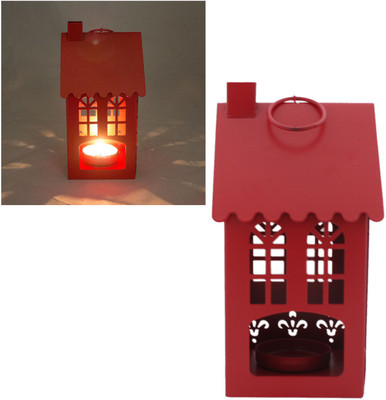 

Tootpado Candle Stands For Decoration House Shape - Red (4DER30) - Candle Holders For Home Decor Steel Candle Holder(Red, Pack of 1)