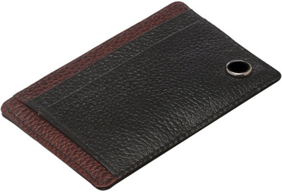 

Southpole Fashions 4 Card Holder(Set of 1, Brown, Black)