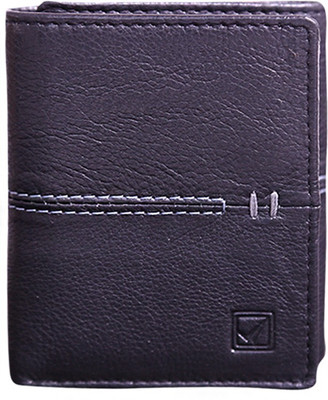 

Style 98 Men Black Genuine Leather Wallet(5 Card Slots)