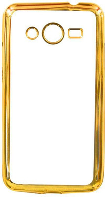 COVERNEW Back Cover for Samsung Galaxy Core II G355H Gold, Transparent COVERNEW Plain Cases Covers