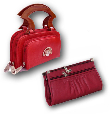 

VS-YOG Casual Red Clutch