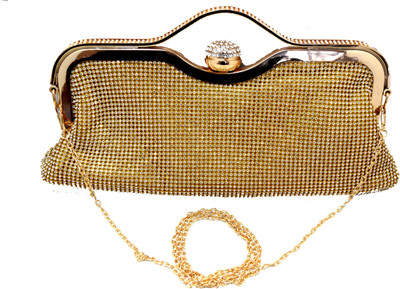 

Chouhan Stylish Party Gold Clutch