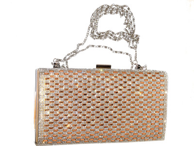 Chouhan Stylish Party Gold Clutch
