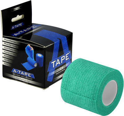 

A-TAPE Cohesive Crepe Bandage Green (Reusable & Waterproof, 5cm X 4.5 Mtr) Crepe Bandage